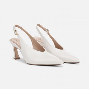 Naturalizer Shoes for Women - 27 EDIT Elaine Slingback Dress Shoe White WG73-6383T7