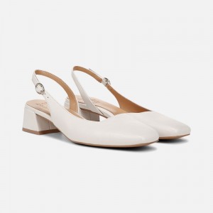 Naturalizer Shoes for Women - Jayla Slingback Pump White LA82-6812N8