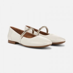 Naturalizer Shoes for Women - Kelly Chain Mary Jane Flat White VF78-5318X0