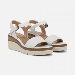 Naturalizer Shoes for Women - SOUL Graciela Wedge Sandal White ED48-1628Z6