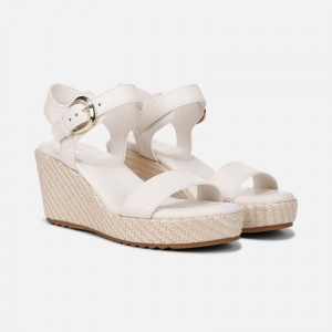 Naturalizer Shoes for Women - Stella Wedge Sandal White JN05-1955M4