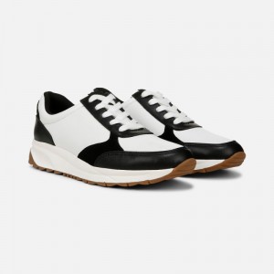 Naturalizer Shoes for Women - Shay Lace Up Sneaker White / Black XO67-3507Y3