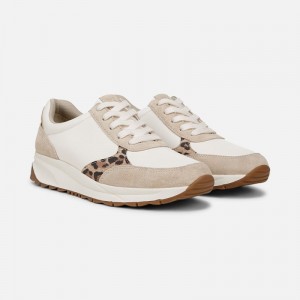 Naturalizer Shoes for Women - Shay Lace Up Sneaker White / Leopard YS06-0856B9