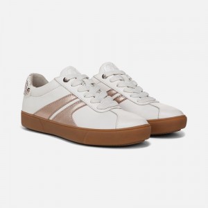 Naturalizer Shoes for Women - Medina Lace Up Sneaker White / Rose Gold WG22-2592B9