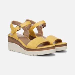 Naturalizer Shoes for Women - SOUL Graciela Wedge Sandal Yellow BP13-7403M4