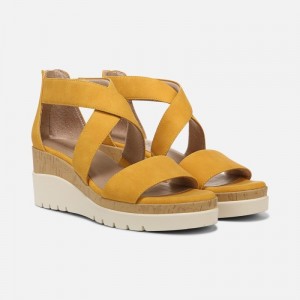 Naturalizer Shoes for Women - Soul Goodtimes Wedge Sandal Yellow OM27-7027I0