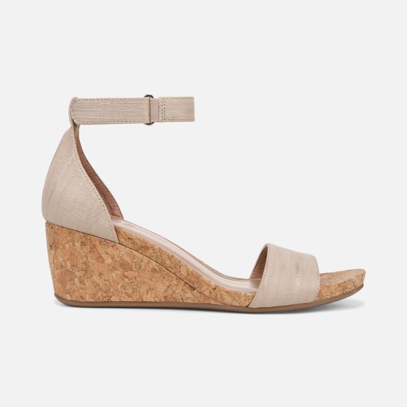 Naturalizer Shoes for Women - Areda Wedge Sandal Beige IH05-7085H9