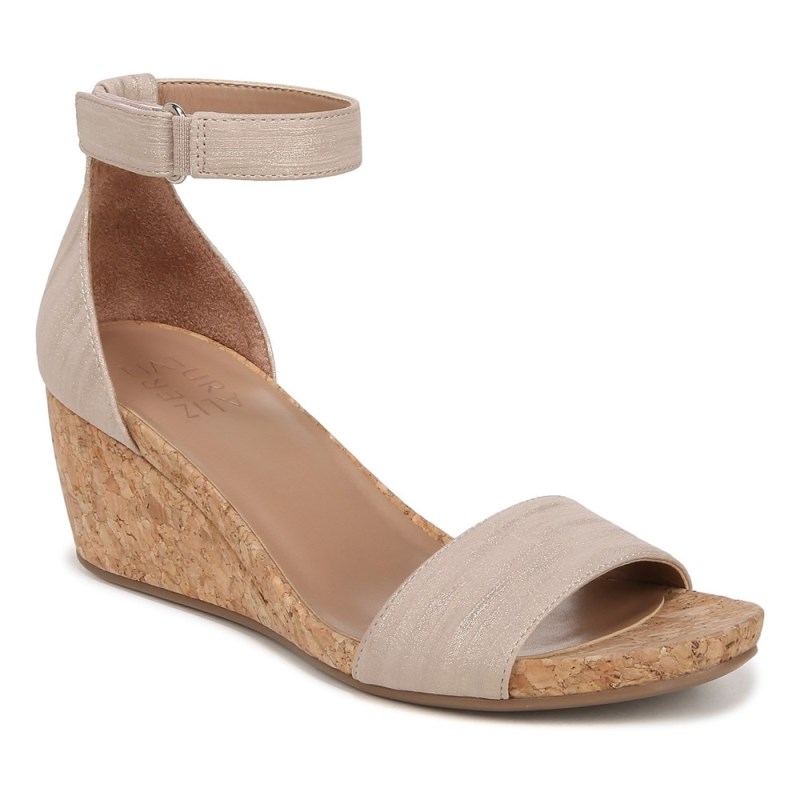 Naturalizer Shoes for Women - Areda Wedge Sandal Beige IH05-7085H9
