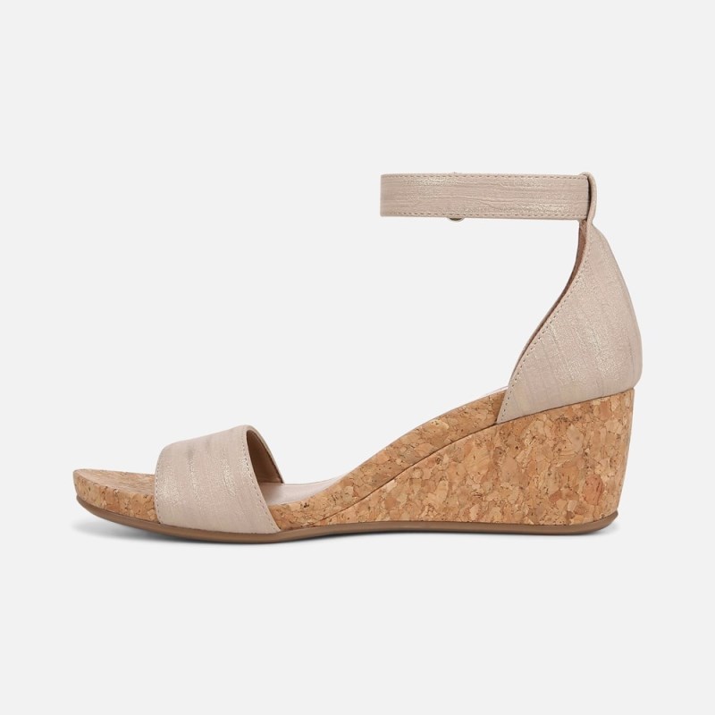 Naturalizer Shoes for Women - Areda Wedge Sandal Beige IH05-7085H9
