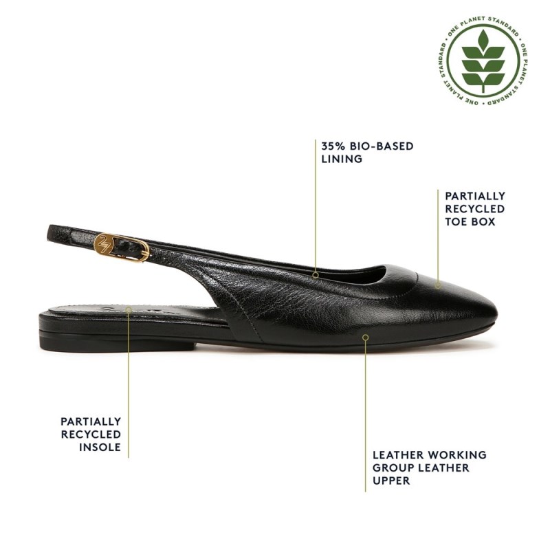 Naturalizer Shoes for Women - 27 EDIT Cadence Slingback Flat Black SD27-9087D4