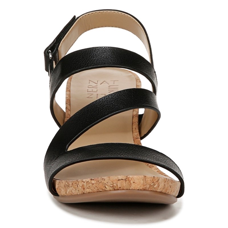 Naturalizer Shoes for Women - Adria Wedge Sandal Black QR01-0661O6