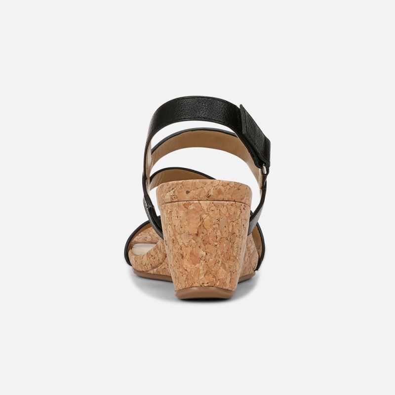 Naturalizer Shoes for Women - Adria Wedge Sandal Black QR01-0661O6