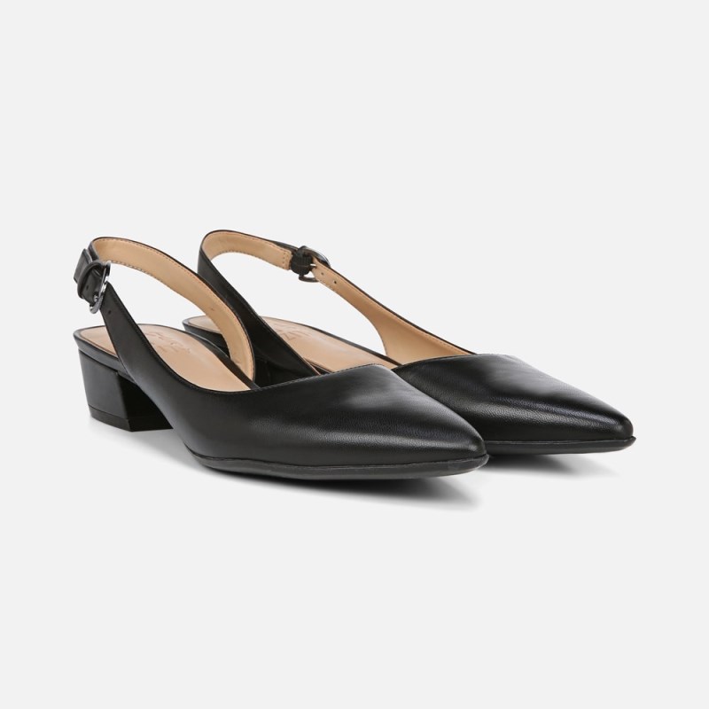 Naturalizer Shoes for Women - Banks Pointed Toe Flat Black YO14-6544E6