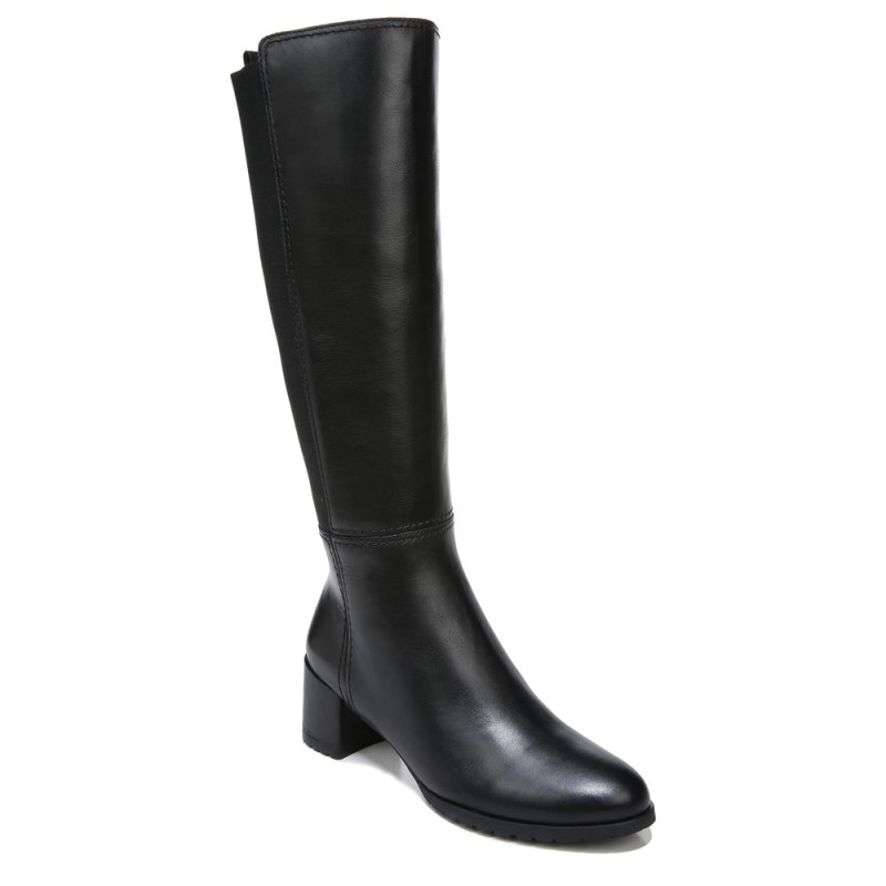 Naturalizer Shoes for Women - Brent Weatherproof Wide Calf Knee High Boot Black AF13-7583V2