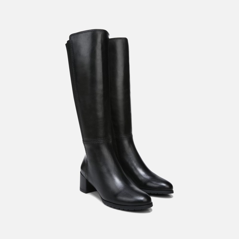 Naturalizer Shoes for Women - Brent Weatherproof Wide Calf Knee High Boot Black AF13-7583V2