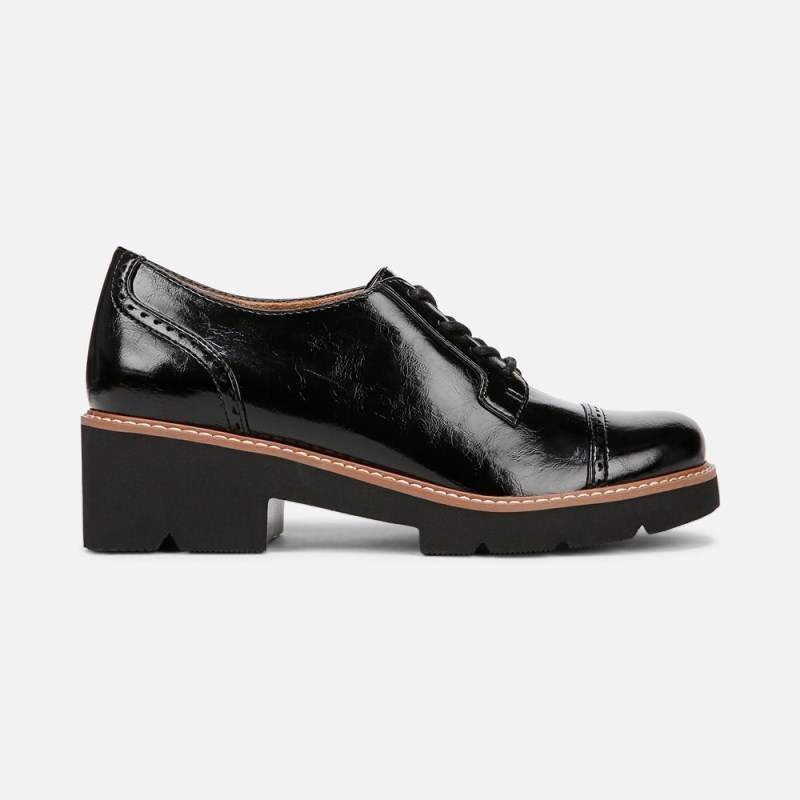 Naturalizer Shoes for Women - Cabaret Lace Up Lug Derby Black AM04-4924F8