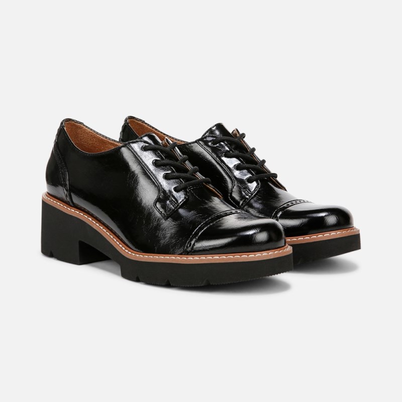 Naturalizer Shoes for Women - Cabaret Lace Up Lug Derby Black AM04-4924F8