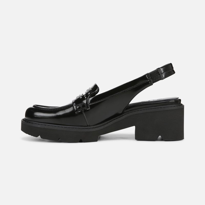Naturalizer Shoes for Women - Darry Lug Sole Slingback Loafer Black KQ54-2664G7