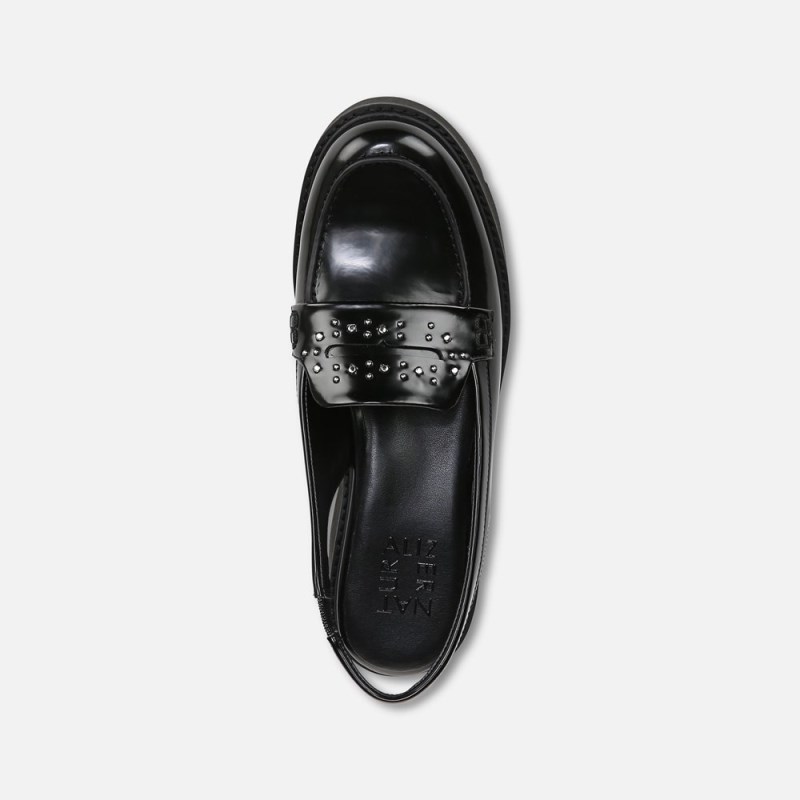 Naturalizer Shoes for Women - Darry Lug Sole Slingback Loafer Black KQ54-2664G7