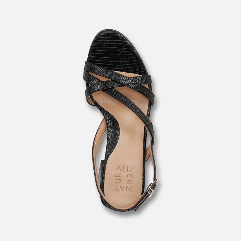Naturalizer Shoes for Women - Demi Block Heel Dress Sandal Black ET98-0828I2