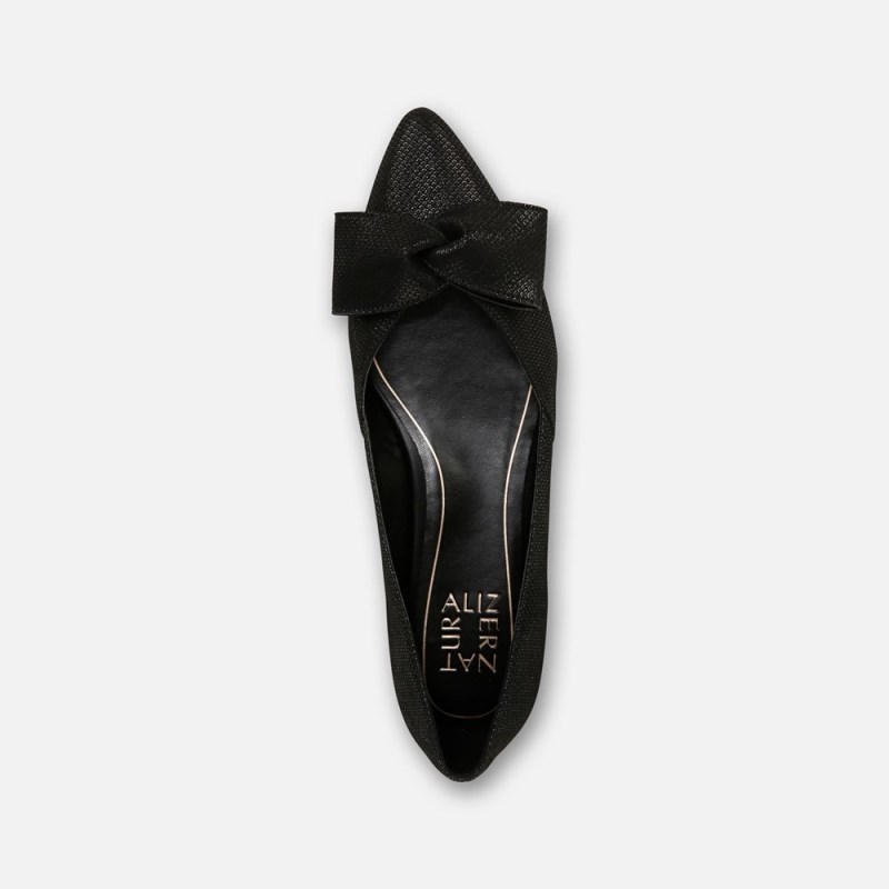 Naturalizer Shoes for Women - Havana Bow Flat Black WE98-1438H7