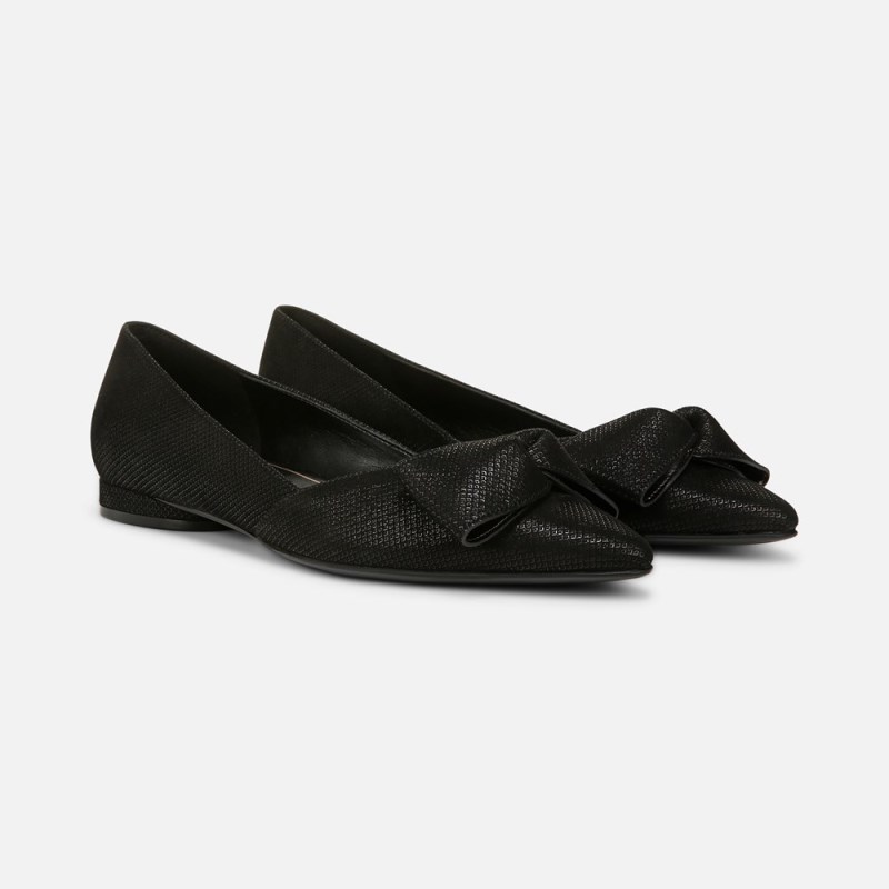 Naturalizer Shoes for Women - Havana Bow Flat Black WE98-1438H7