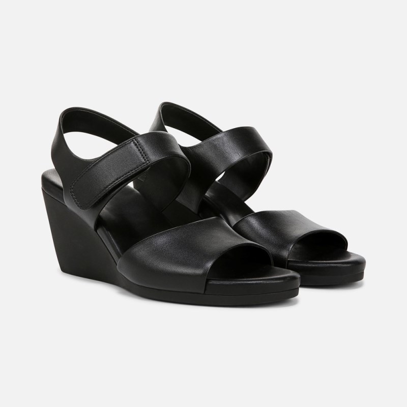 Naturalizer Shoes for Women - Imani Wedge Sandal Black DA43-9343A0