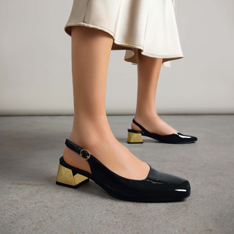 Naturalizer Shoes for Women - Jayla Slingback Pump Black RU80-3570P1