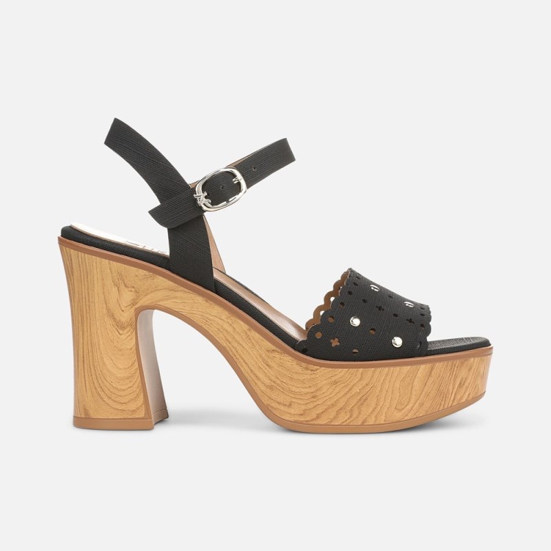 Naturalizer Shoes for Women - Kira Platform Sandal Black CX06-9276F2