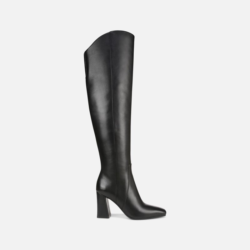 Naturalizer Shoes for Women - Lyric Wide Calf Over The Knee Boot Black PG70-3940Z8