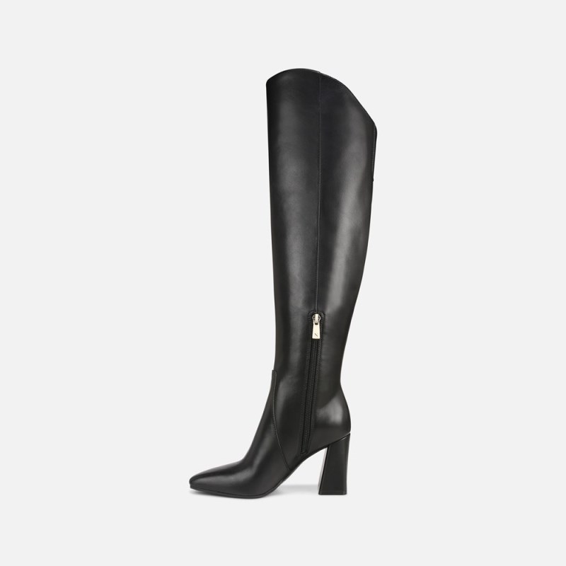 Naturalizer Shoes for Women - Lyric Wide Calf Over The Knee Boot Black PG70-3940Z8