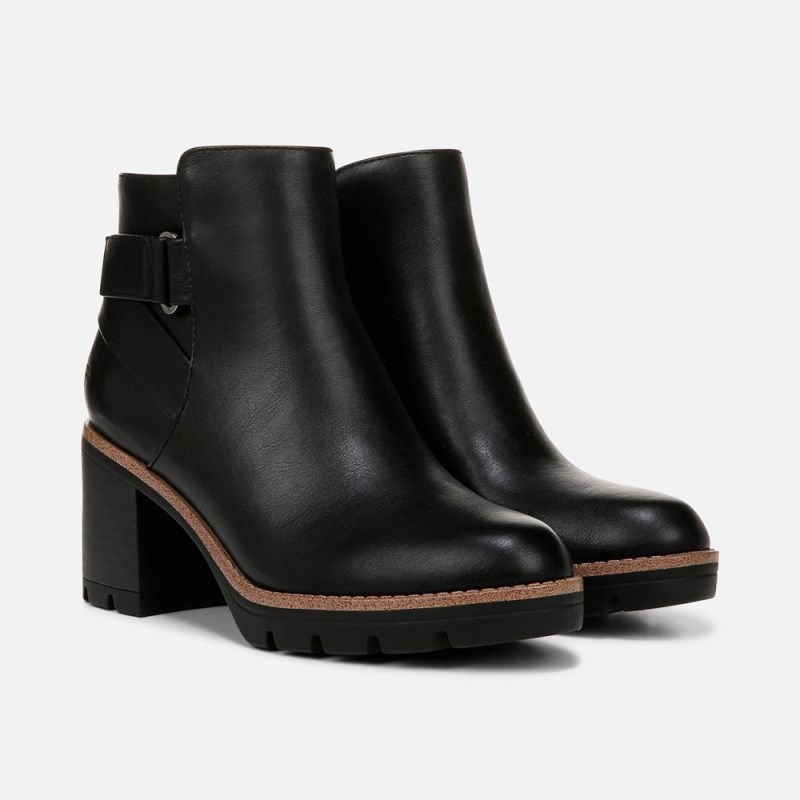 Naturalizer Shoes for Women - Madalynn Strap Bootie Black RC80-9890B8