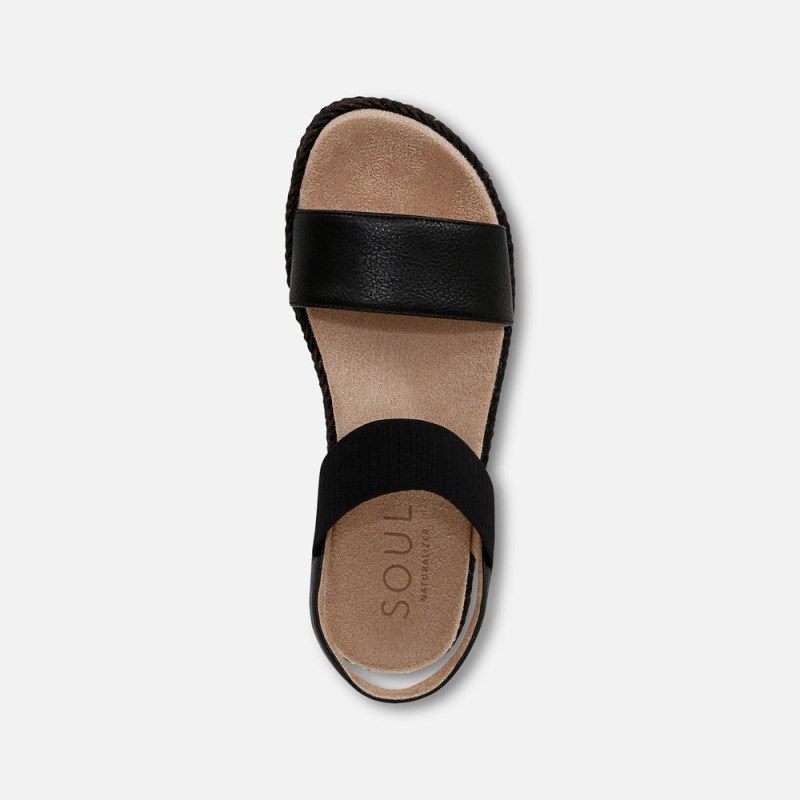 Naturalizer Shoes for Women - SOUL Diana Strappy Sandal Black VM01-7481I3
