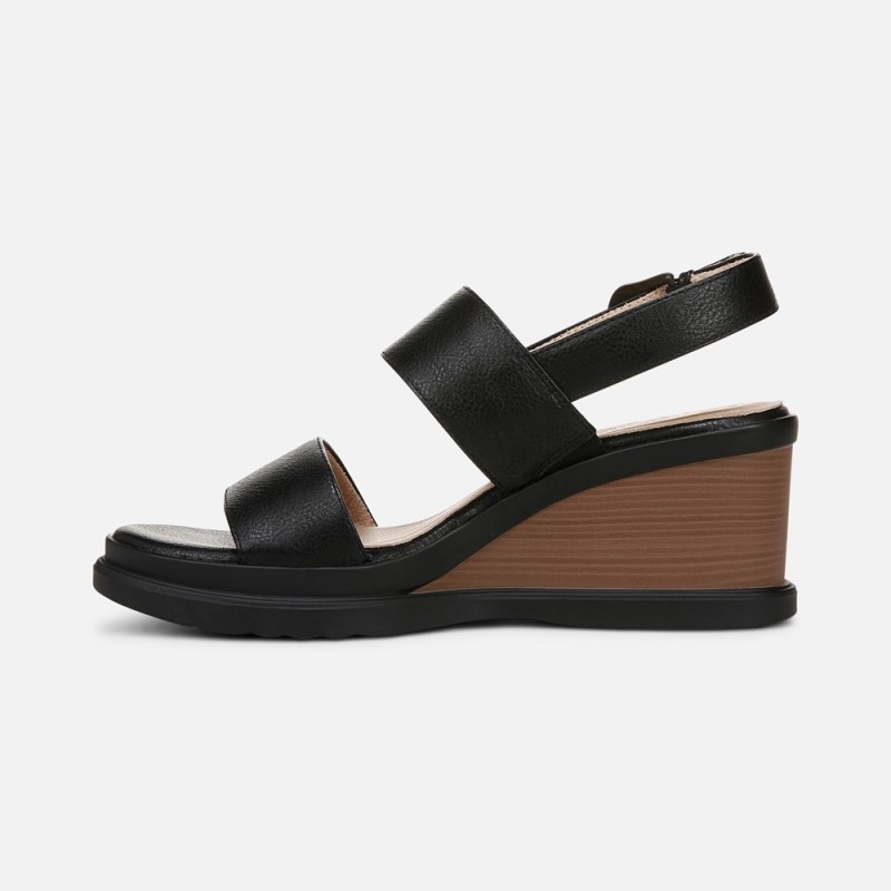 Naturalizer Shoes for Women - SOUL Livia Wedge Sandal Black BZ12-6862P3