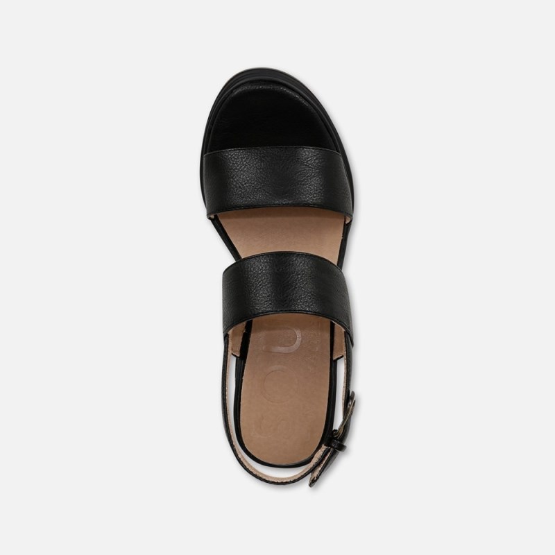 Naturalizer Shoes for Women - SOUL Livia Wedge Sandal Black BZ12-6862P3