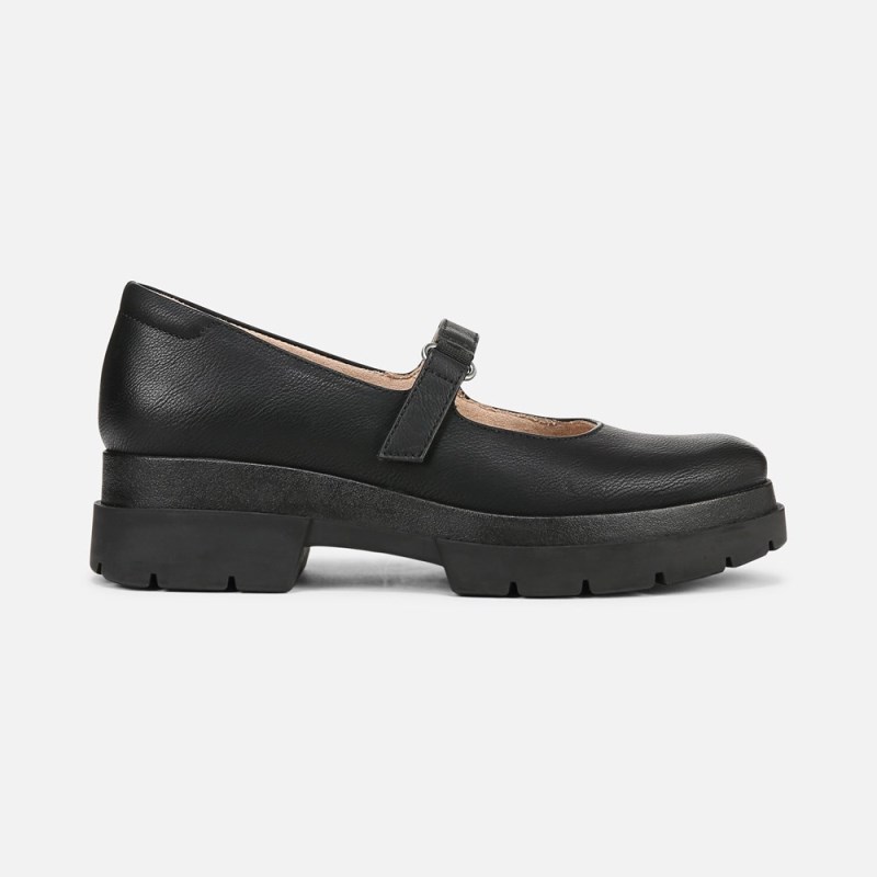 Naturalizer Shoes for Women - SOUL Olivet Mary Jane Lug Flat Black ZL10-8400J9