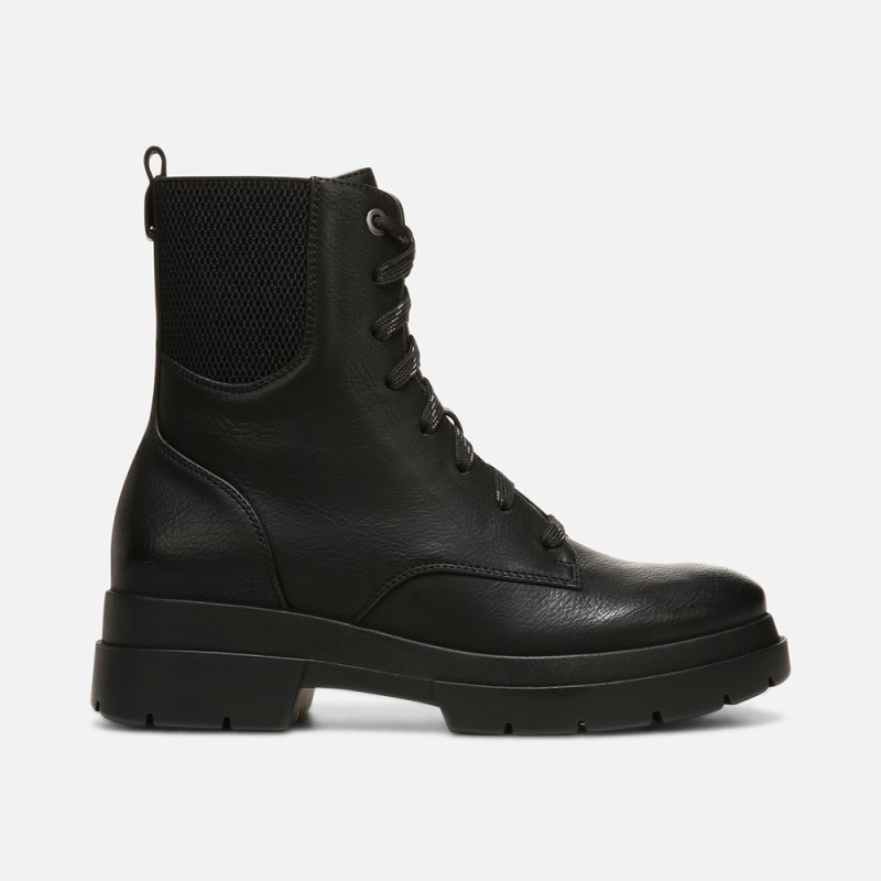 Naturalizer Shoes for Women - SOUL Ozzy Weather Resistant Combat Boot Black IT66-2856R8