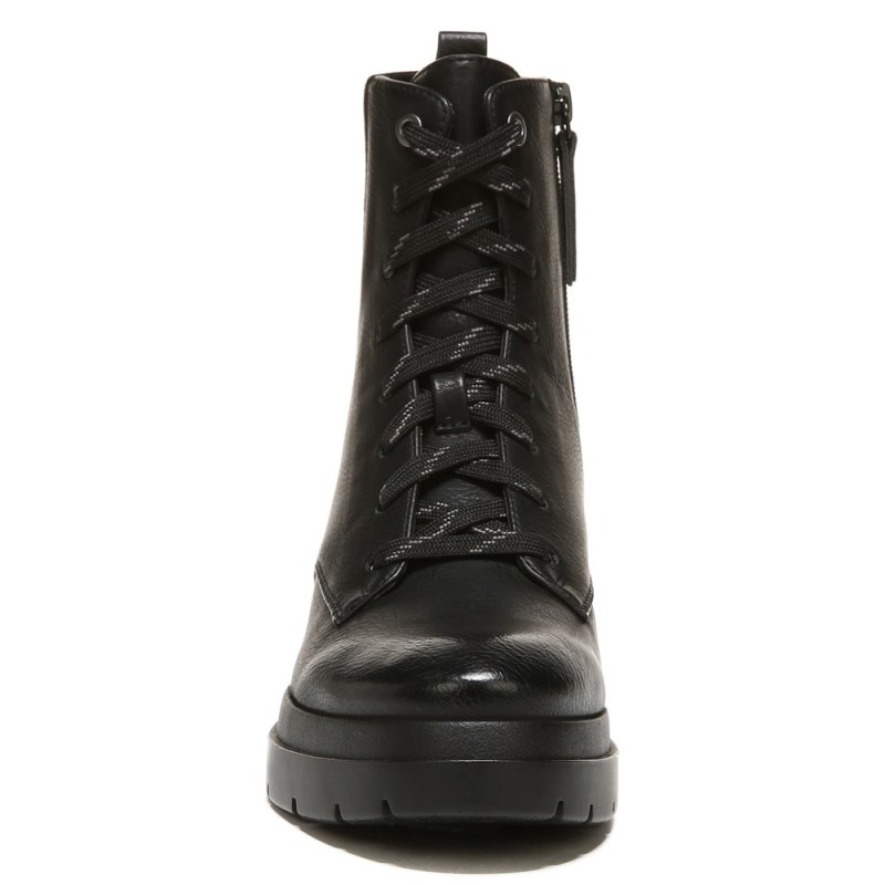 Naturalizer Shoes for Women - SOUL Ozzy Weather Resistant Combat Boot Black IT66-2856R8