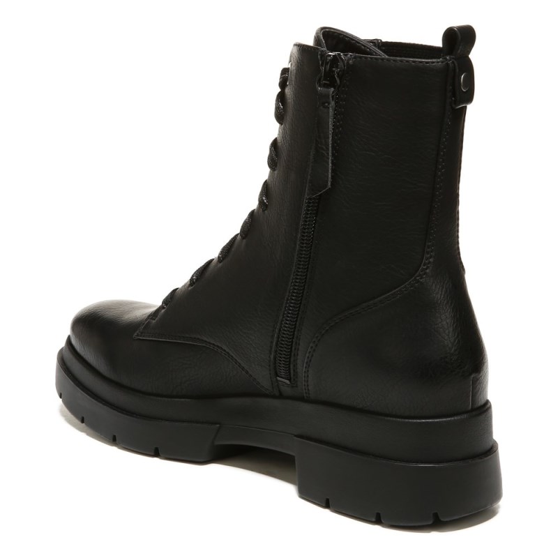 Naturalizer Shoes for Women - SOUL Ozzy Weather Resistant Combat Boot Black IT66-2856R8