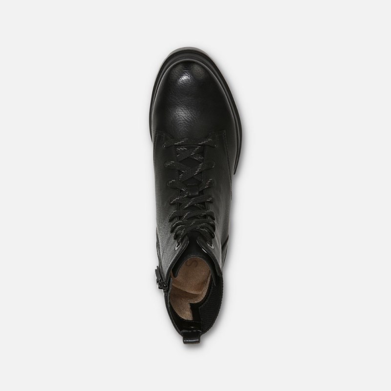 Naturalizer Shoes for Women - SOUL Ozzy Weather Resistant Combat Boot Black IT66-2856R8