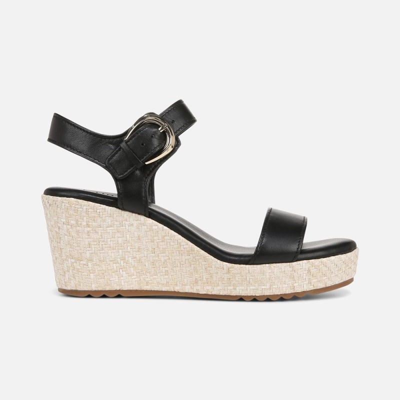 Naturalizer Shoes for Women - Stella Wedge Sandal Black ON41-9181Q7
