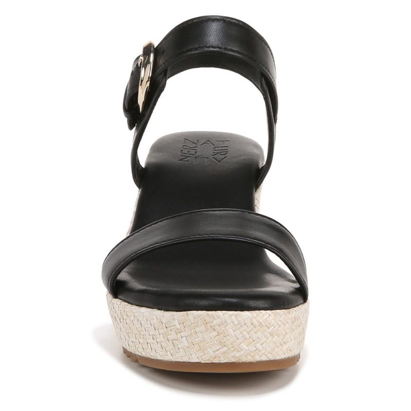 Naturalizer Shoes for Women - Stella Wedge Sandal Black ON41-9181Q7