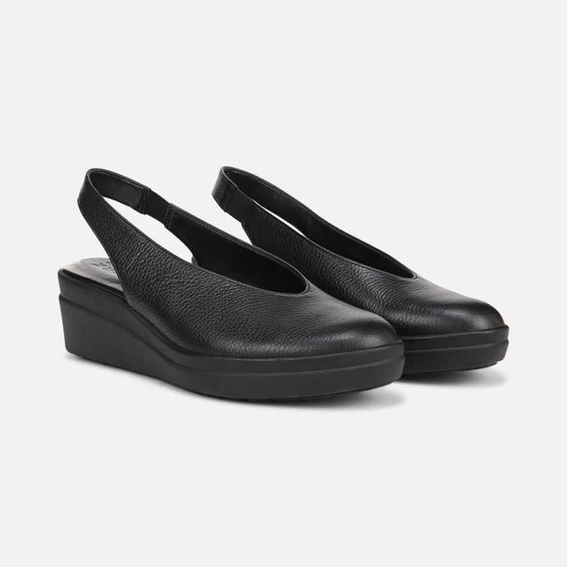 Naturalizer Shoes for Women - Sutton Slingback Wedge Black TM99-7979F0
