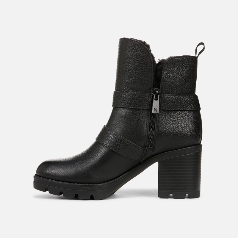Naturalizer Shoes for Women - Verney Moto Water Repellent Bootie Black GT91-5051C5
