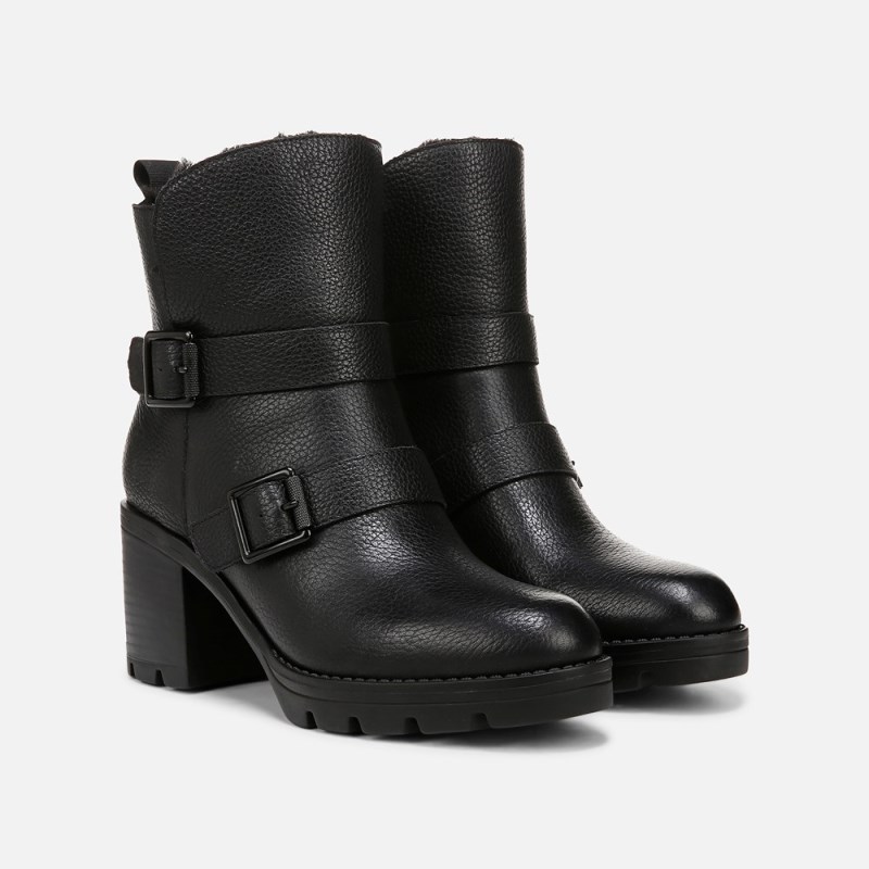 Naturalizer Shoes for Women - Verney Moto Water Repellent Bootie Black GT91-5051C5