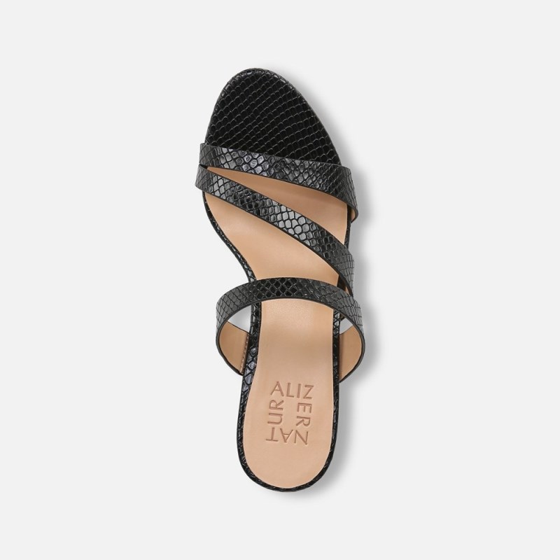 Naturalizer Shoes for Women - Breona Dress Sandal Black / Snake BK99-8329C0