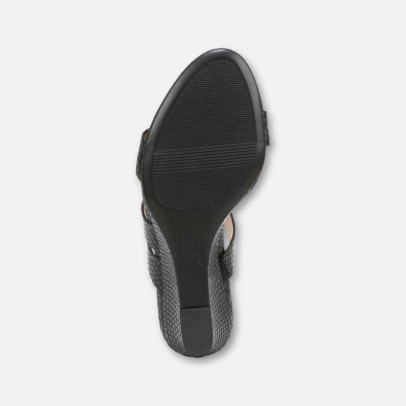 Naturalizer Shoes for Women - Breona Dress Sandal Black / Snake BK99-8329C0
