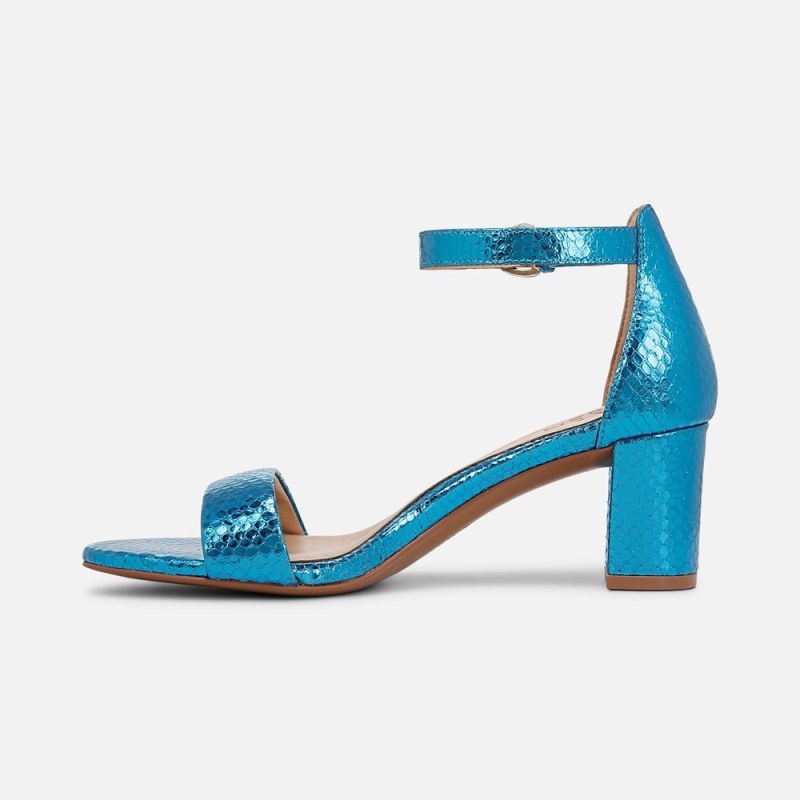 Naturalizer Shoes for Women - Limited Edition Vera Dress Sandal Blue Metallic / Snake IQ37-8717Y7