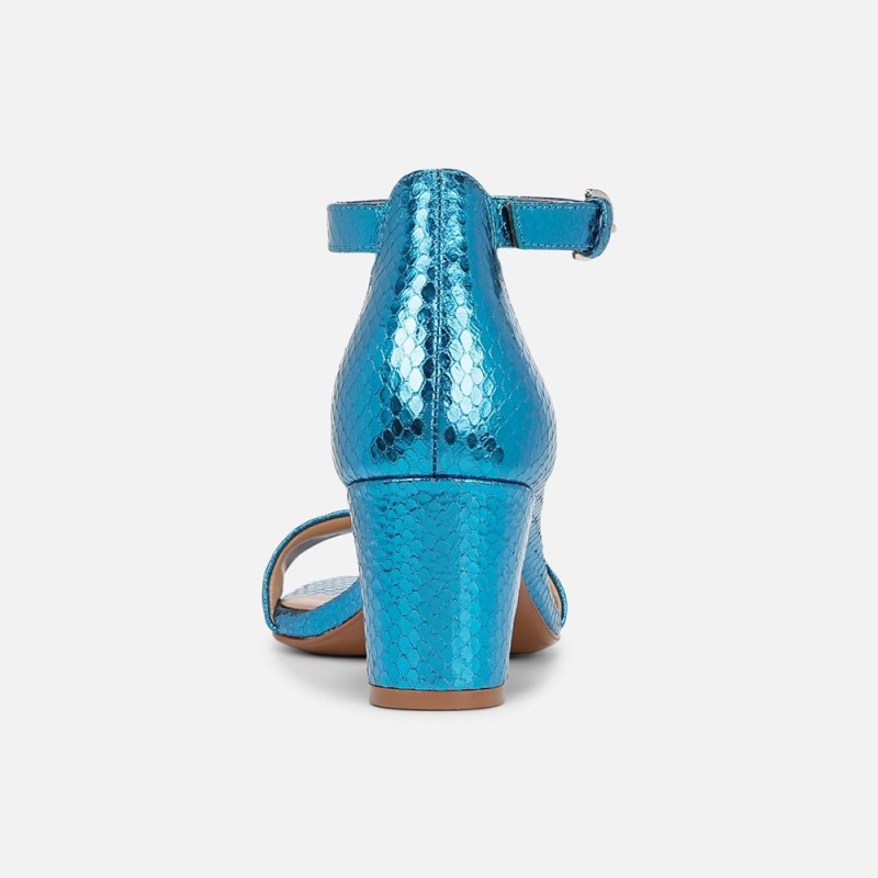 Naturalizer Shoes for Women - Limited Edition Vera Dress Sandal Blue Metallic / Snake IQ37-8717Y7