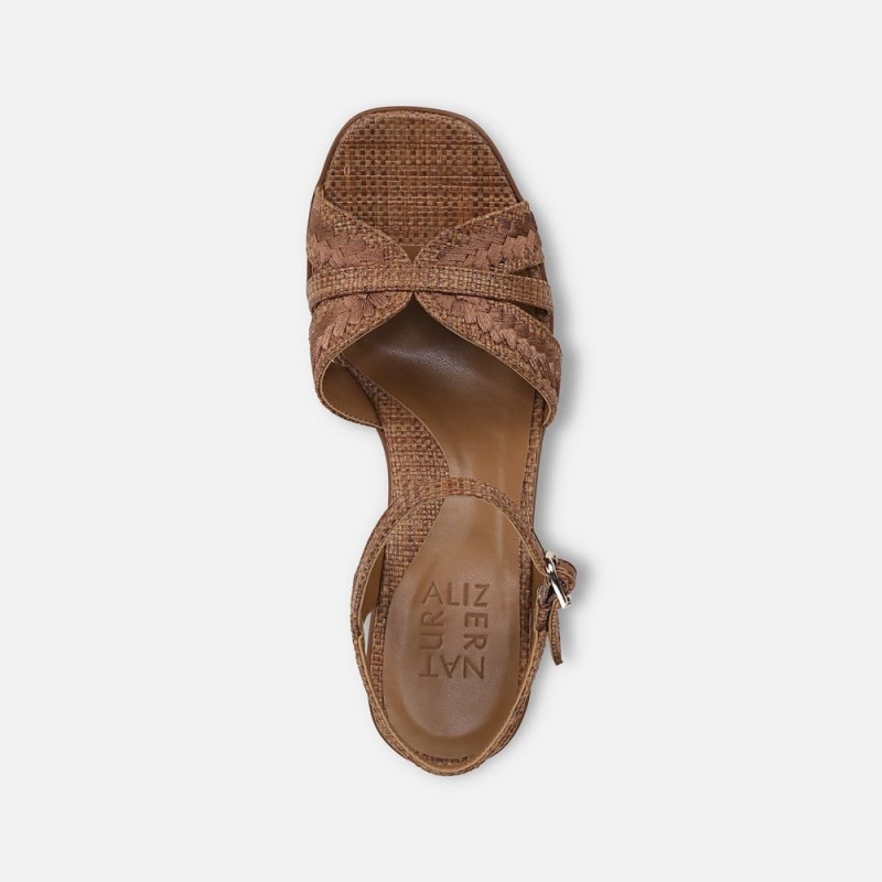 Naturalizer Shoes for Women - Katalina Platform Sandal Brown RD13-3583O5